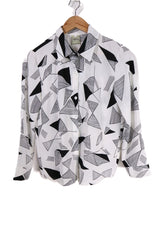 חולצה לבנה חדשה ומכופתרת- S-M